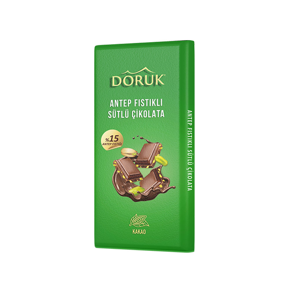 Doruk Antep Fıstıklı Çikolata Tablet 80G