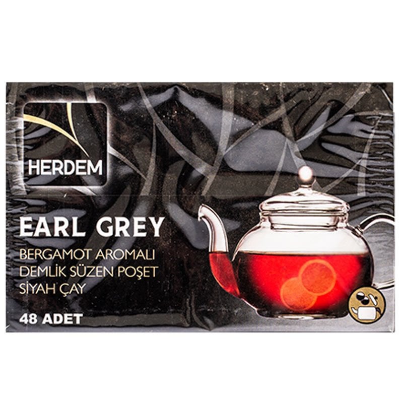 Herdem Demlik Poşet Siyah Çay Çeşitleri 48x3,2 Gr Earl Grey