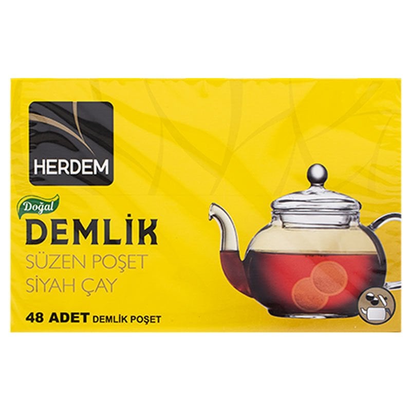 Herdem Demlik Poşet Siyah Çay Çeşitleri 48x3,2 Gr Demlik Siyah Çay