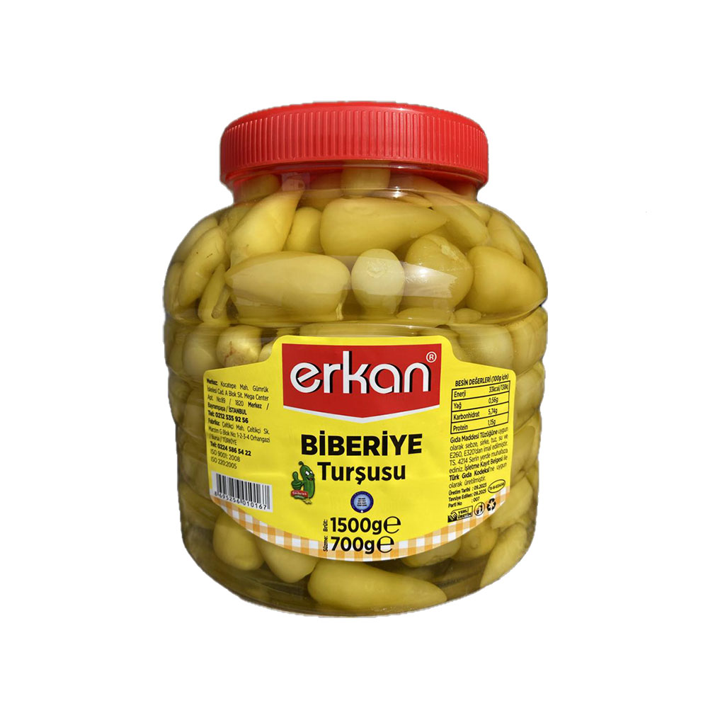 Erkan Biberiye Turşusu 1,5 Kg