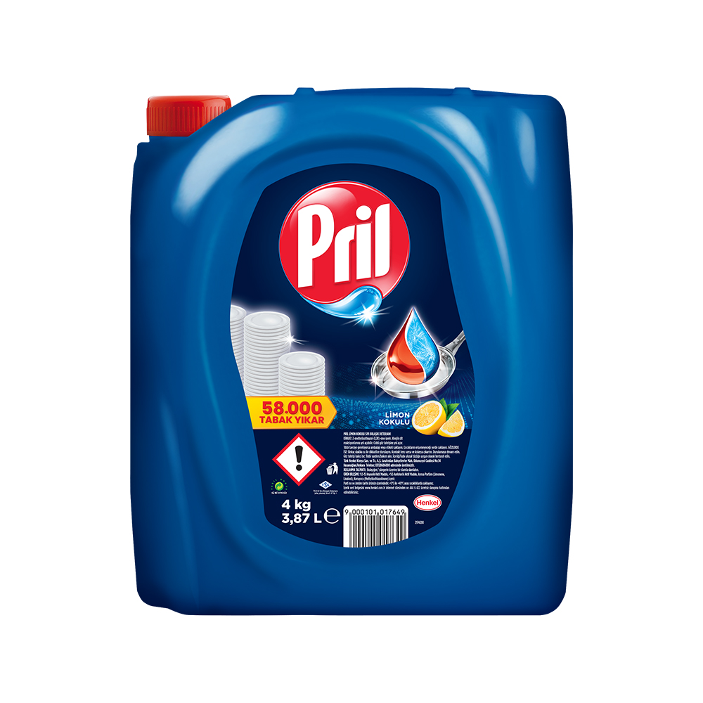 Pril Limon Kokulu Sıvı Bulaşık Deterjanı 4 Kg