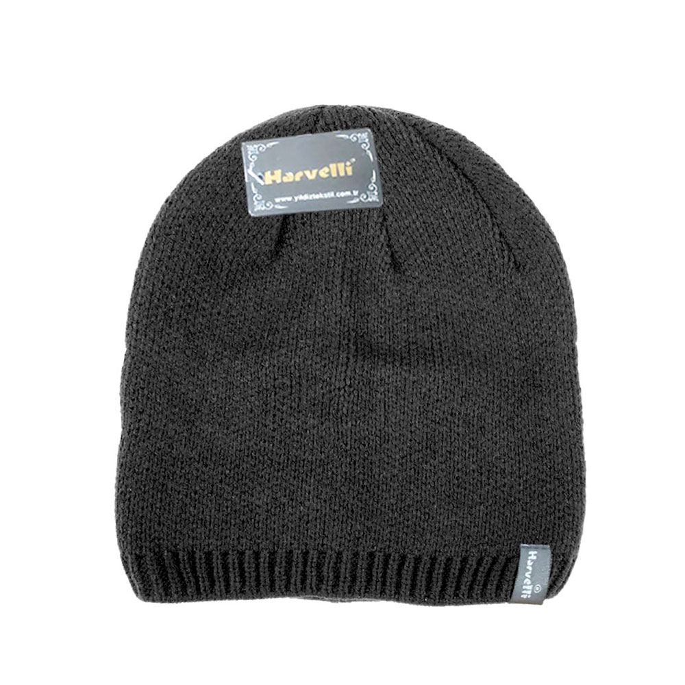 Harvelli Unisex Düz Bere Gri