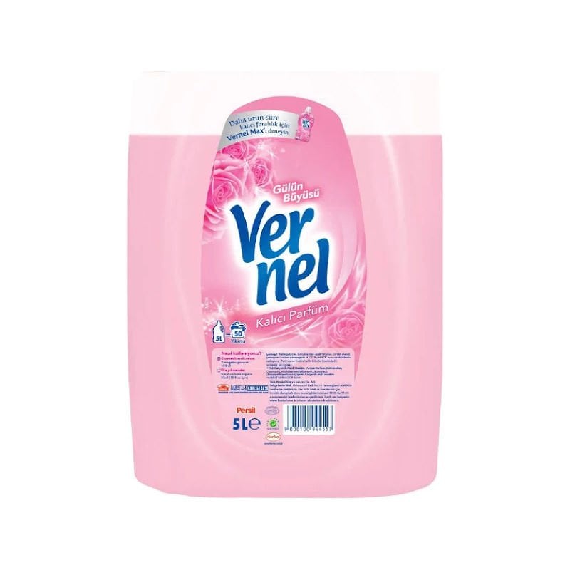 Vernel Sıvı Çamaşır Yumuşatıcısı Gülün Büyüsü 5L