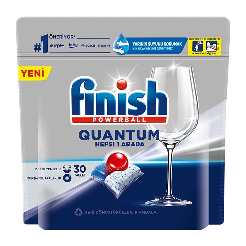 Finish Quantum Bulaşık Makinesi Tableti 30 lu