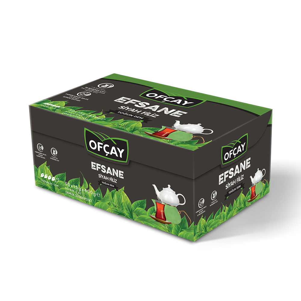 Ofçay Efsane Demlik Poşet Siyah Çay 30 lu 15 Gr