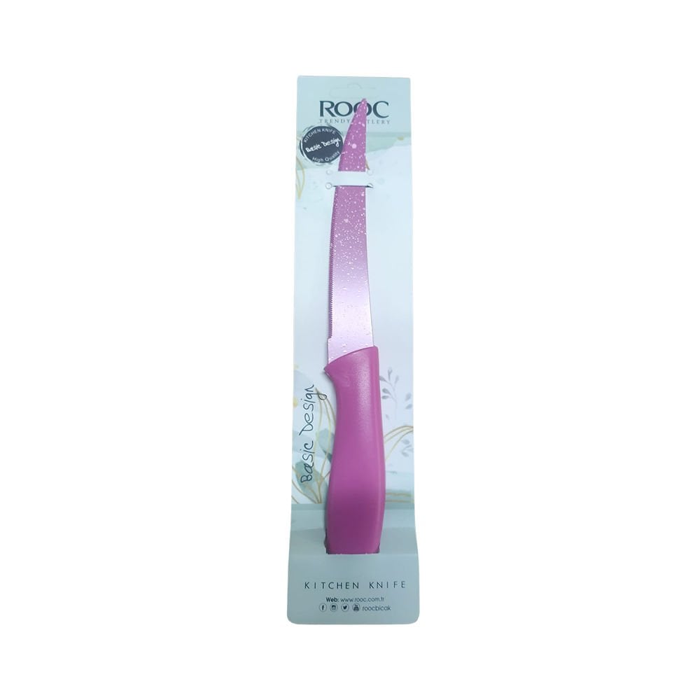 Rooc Soft Renkli Mutfak Bıçağı Pembe