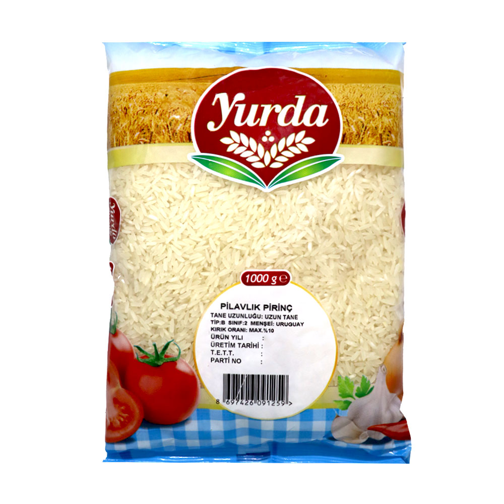 Yurda Pilavlık Pirinç 1000 Gr