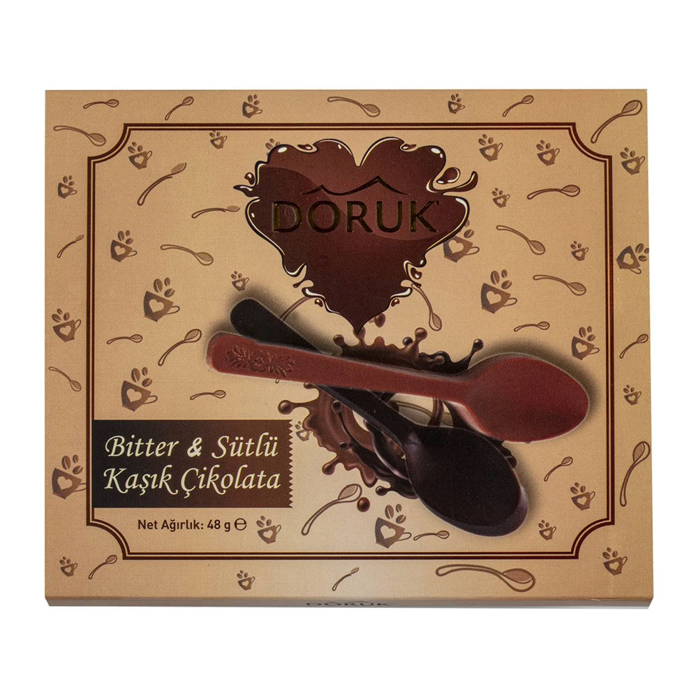 Doruk Bitter & Sütlü Kaşık Çikolata 48 Gr