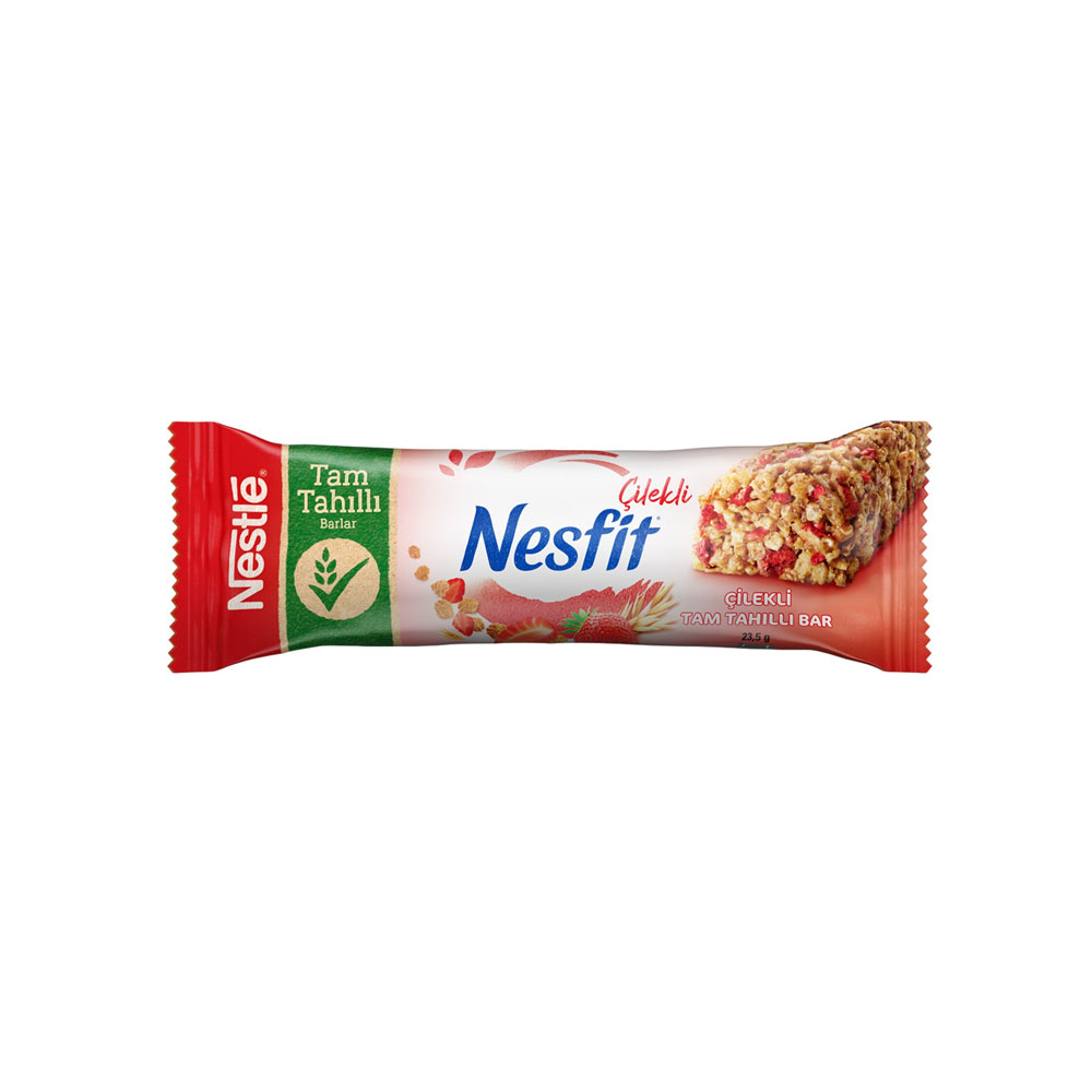 Nestle Nesfit Çilekli Tam Tahıllı Bar 23,5 Gr