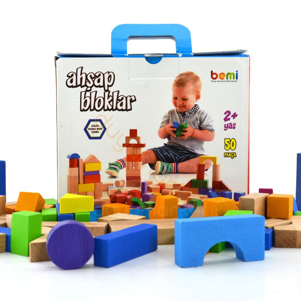 Bemi Toys Ahşap Oyuncaklar 50 Parça