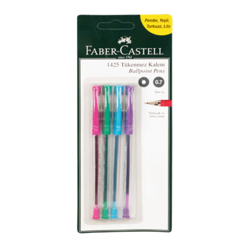 Faber Castell 4 Lü Tükenmez Kalem