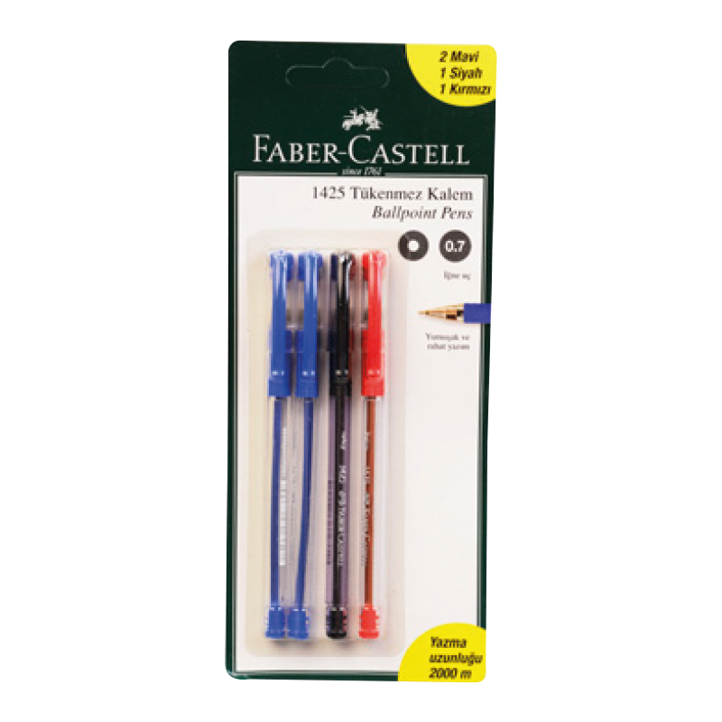 Faber Castell 4 Lü Tükenmez Kalem