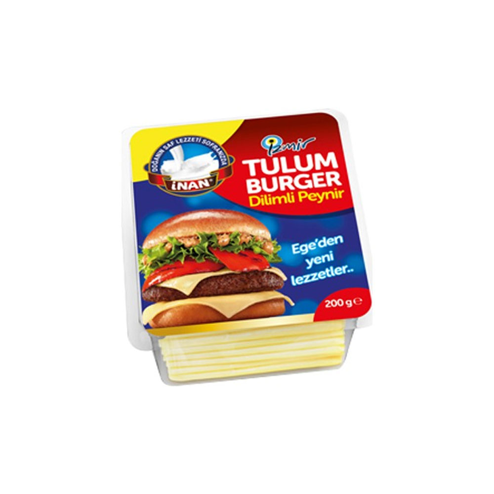 İnan Tulum Burger Dilimli Peynir 200 Gr