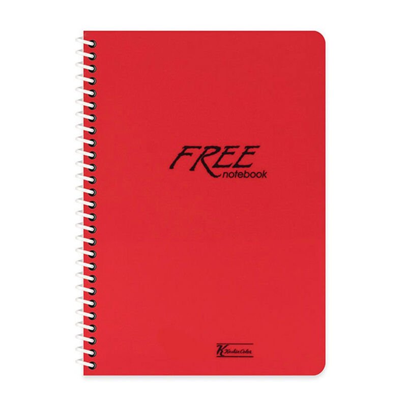 Keskin Color Free Spiralli 80 Yaprak A4 Kareli Defter Kırmızı