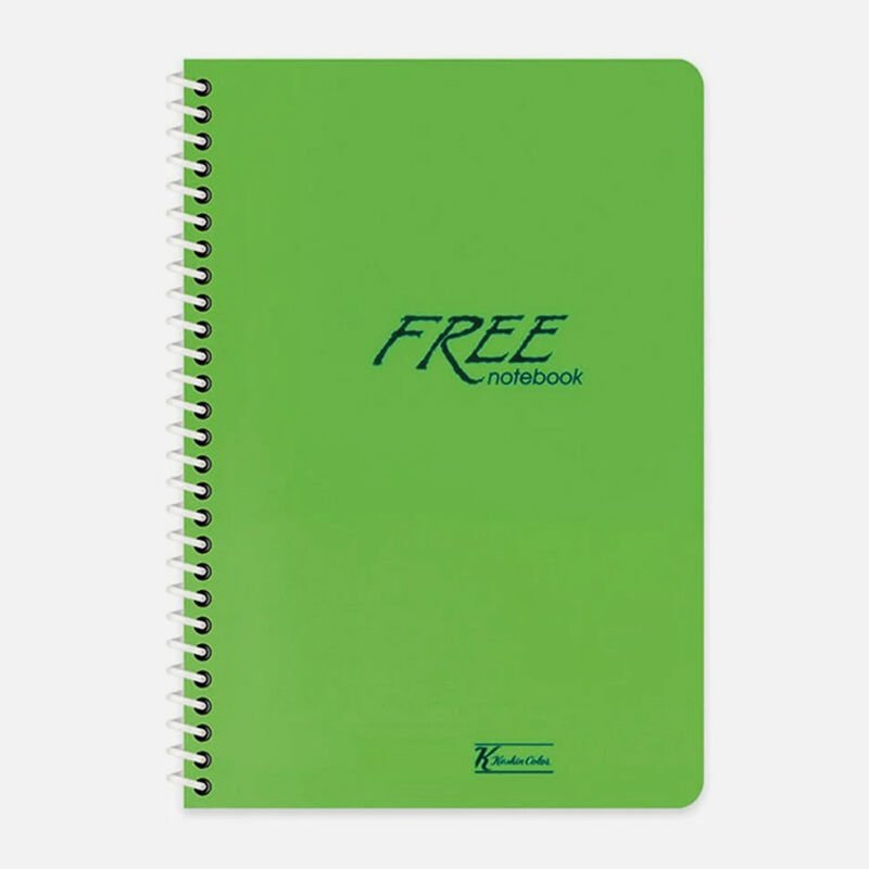 Keskin Color Free Spiralli 80 Yaprak A4 Kareli Defter Yeşil