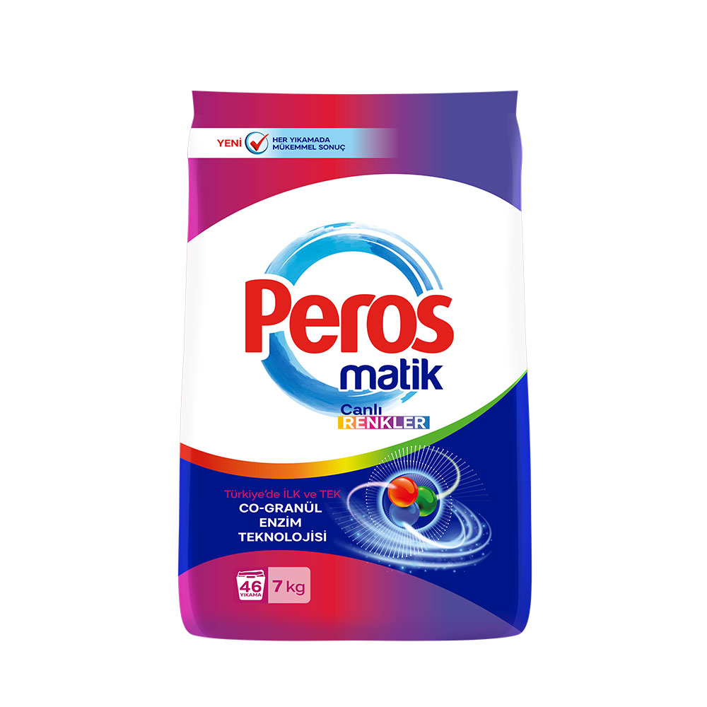 Peros Matik Toz Çamaşır Deterjanı Renkliler 7 Kg