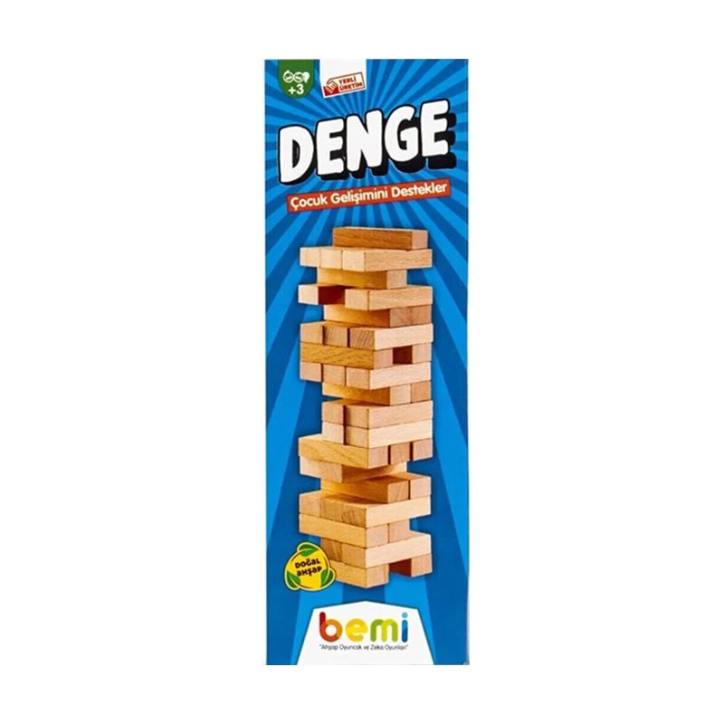 Bemi Toys Ahşap Denge Oyunu 51 Parça