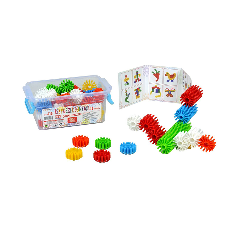 Efe Puzzle Dünyası Çarklı Puzzle 35 Parça