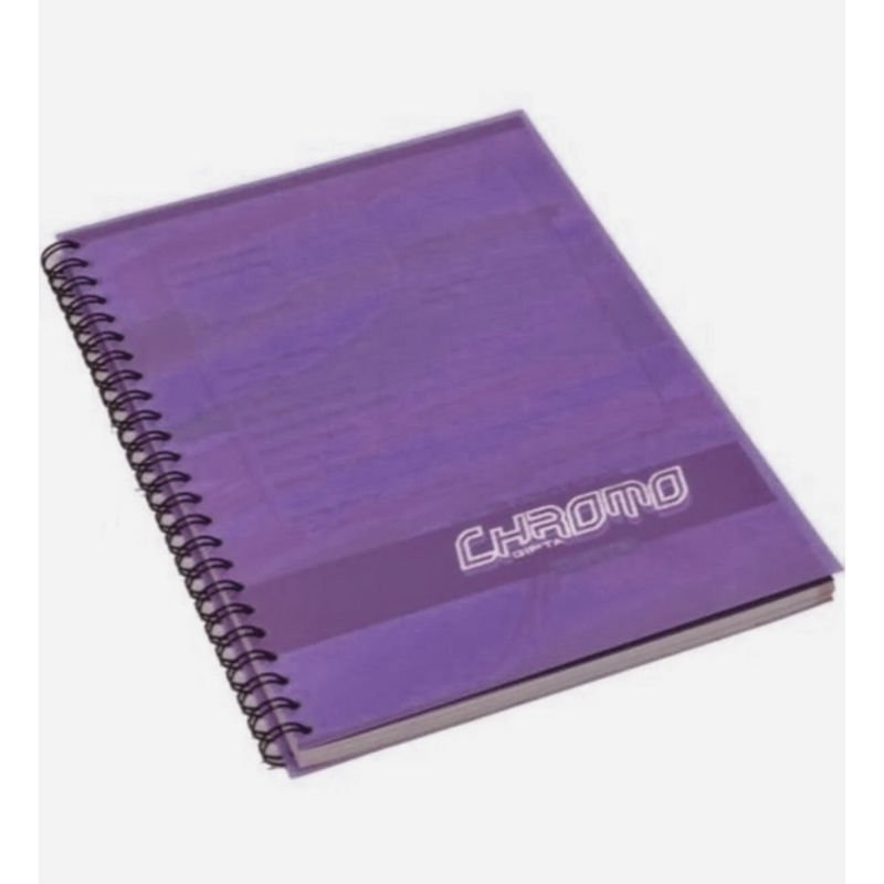 Gıpta Chromo Spiralli Plastik Kapak Kareli Defter A4 80 Yaprak Mor