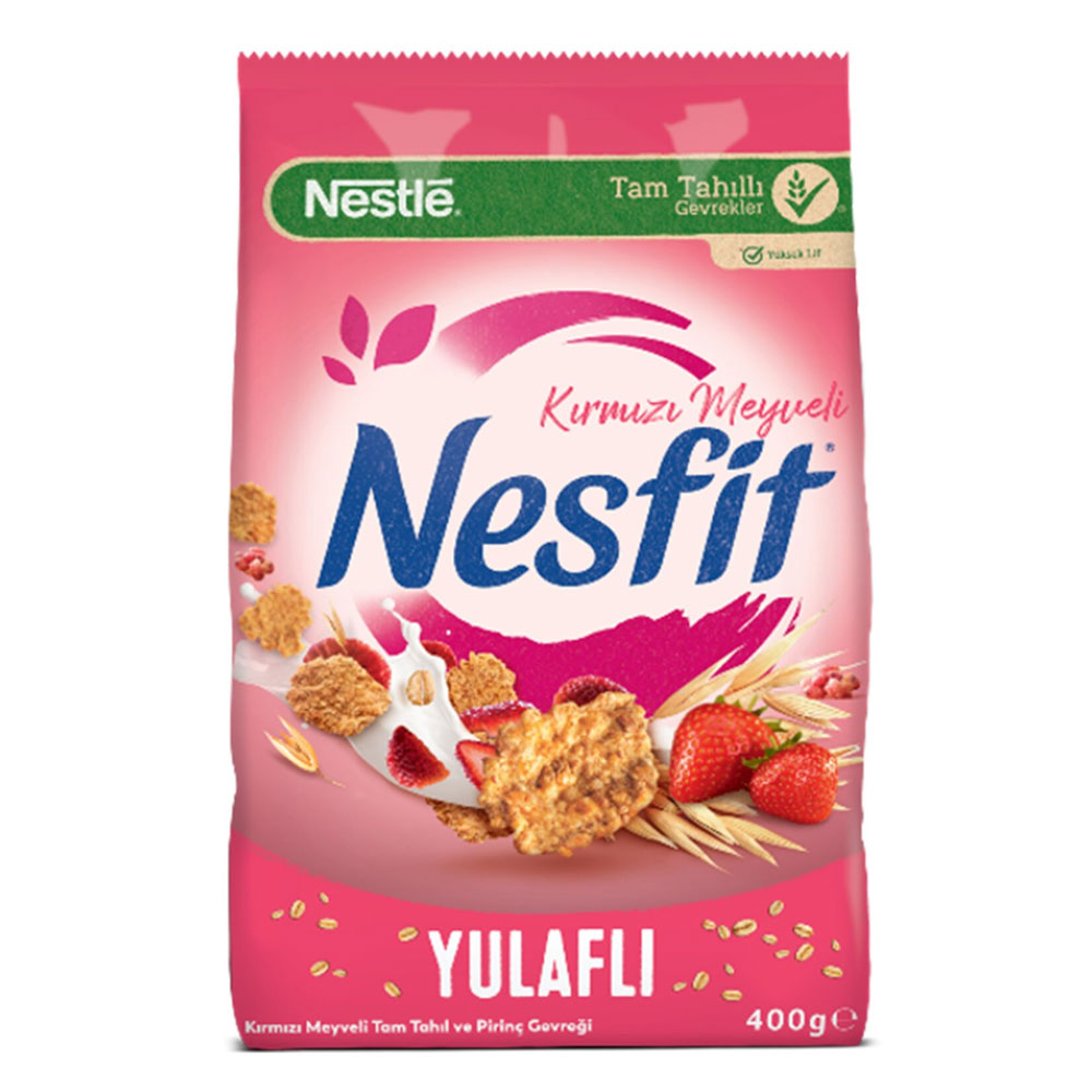 Nestlé Nesfit Kırmızı Meyveli Tam Tahıl ve Pirinç Gevreği 400 Gr