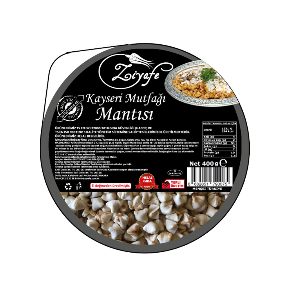 Ziyafe Kayseri Mantı 400 G
