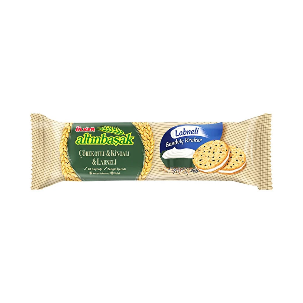 Ülker Altınbaşak Çörekotlu Kinoalı Labneli Kraker 60 Gr