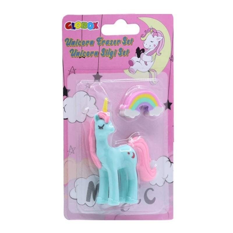 Globox Unicorn Figürlü Silgi Turkuaz