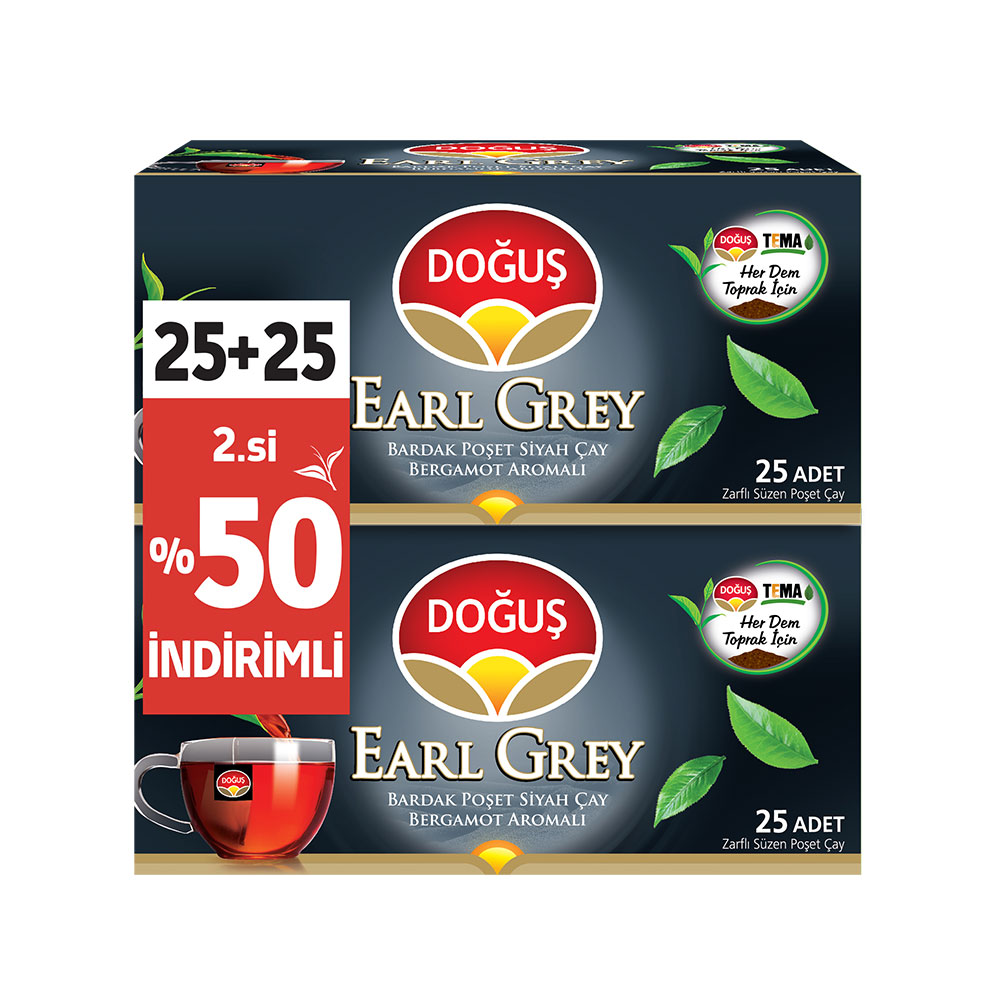 Doğuş Earl Grey Bardak Poşet Çay 50x2 G