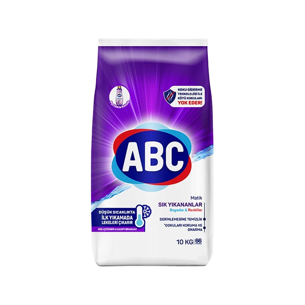 ABC Toz Deterjan Tüm Giysiler 10 Kg