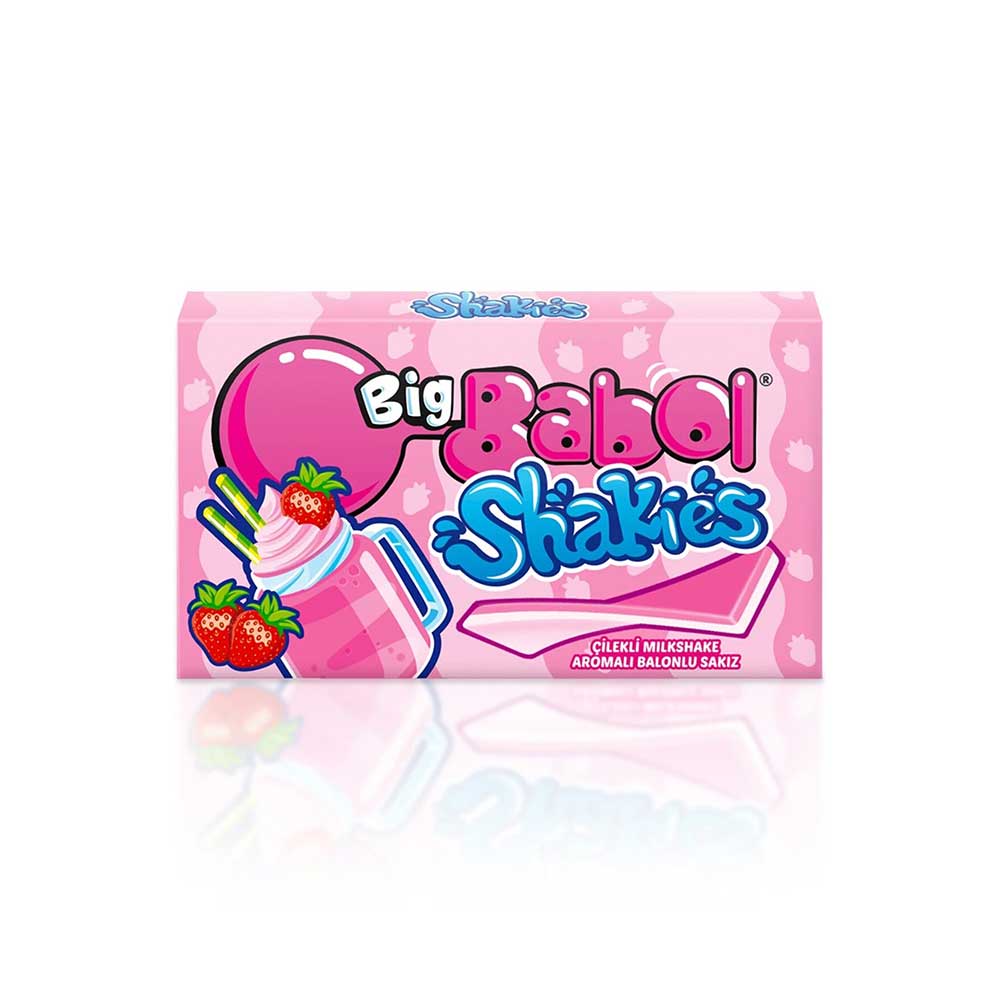 Big Babol Shakies Çilekli Milkshake Aromalı Sakız 26 Gr