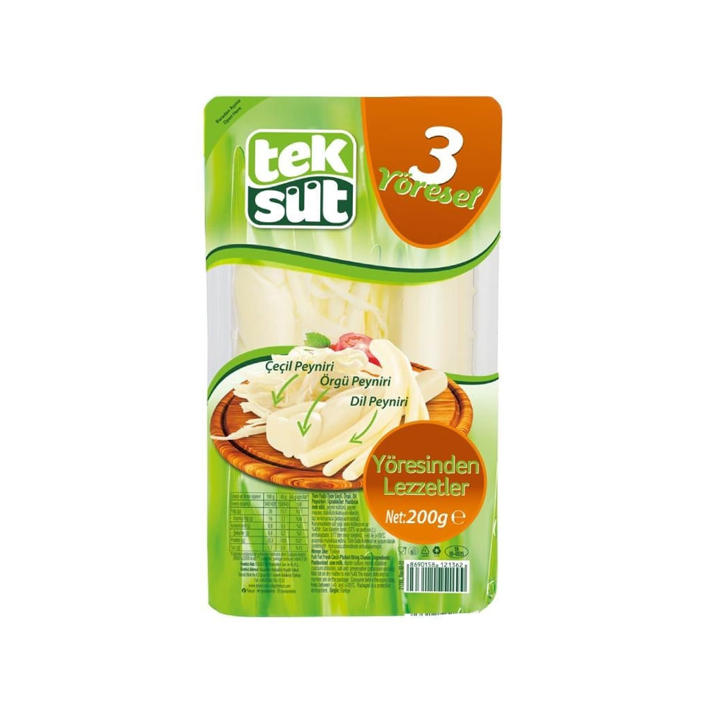 Teksüt 3 Yöresel Peynir 200 Gr