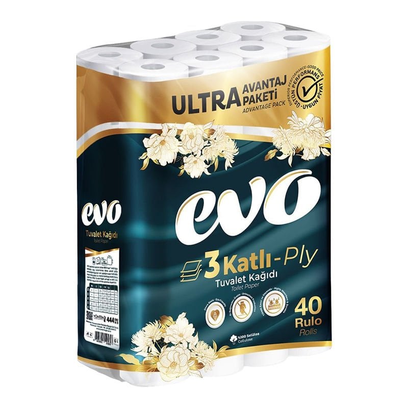Evo 3 Katlı Tuvalet Kağıdı 40'lı