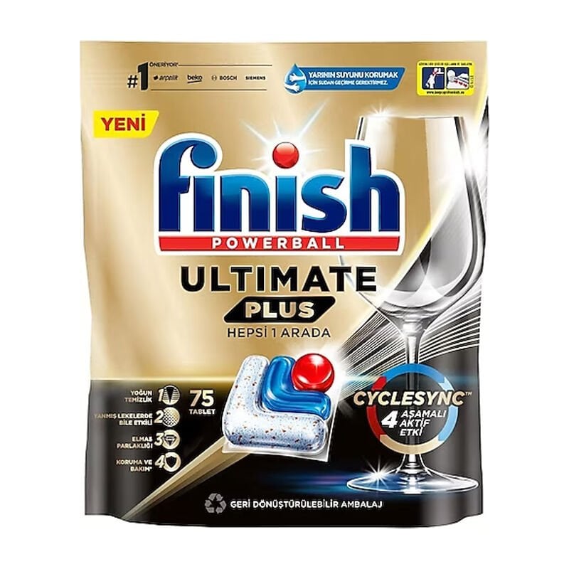 Finish Ultimate Plus Bulaşık Makinesi Tableti 75'li
