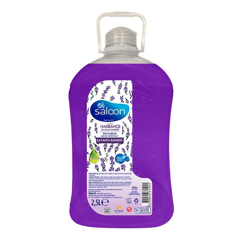 Saloon Sıvı Sabun Çeşitleri 2,5 Lt Lavanta Bahçesi