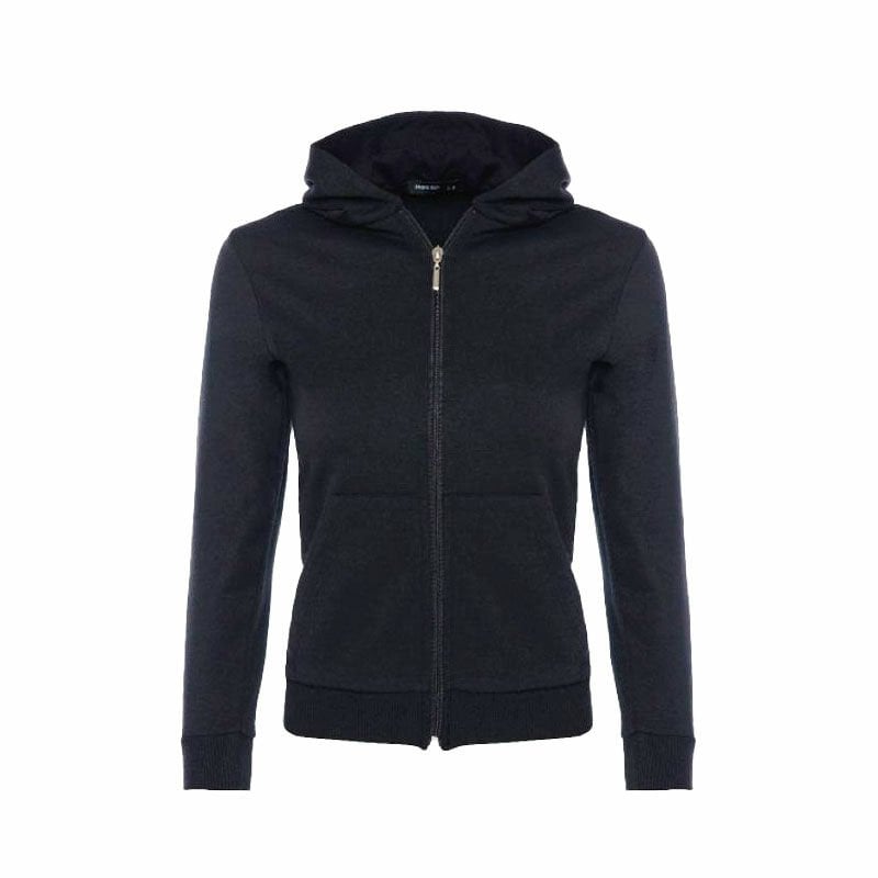 Fermuarlı Kapşonlu Çocuk Sweat Siyah - 7 - 8