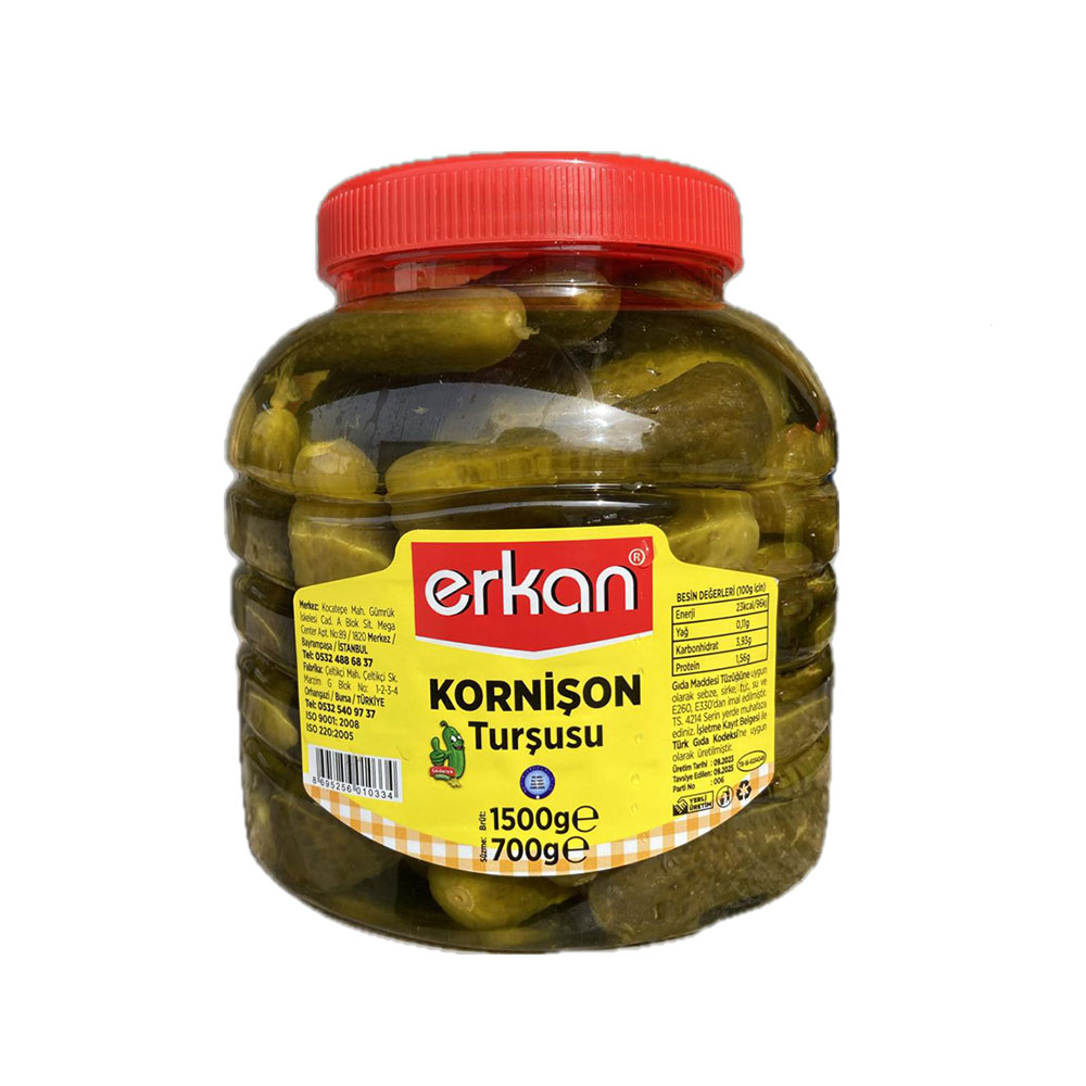 Erkan Kornişon Turşu 1,5 Kg