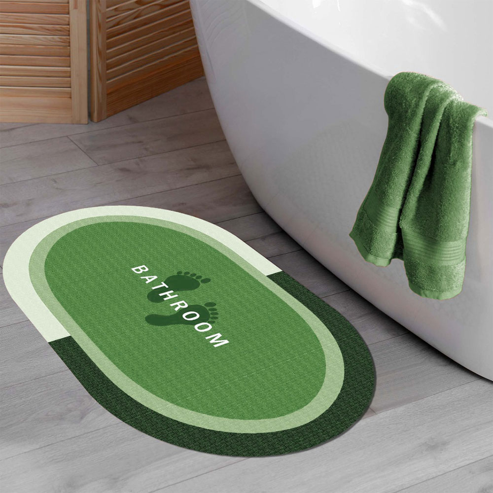 Halime Sultan Banyo Paspası 40X60 Cm Çeşit 1 - Yeşil