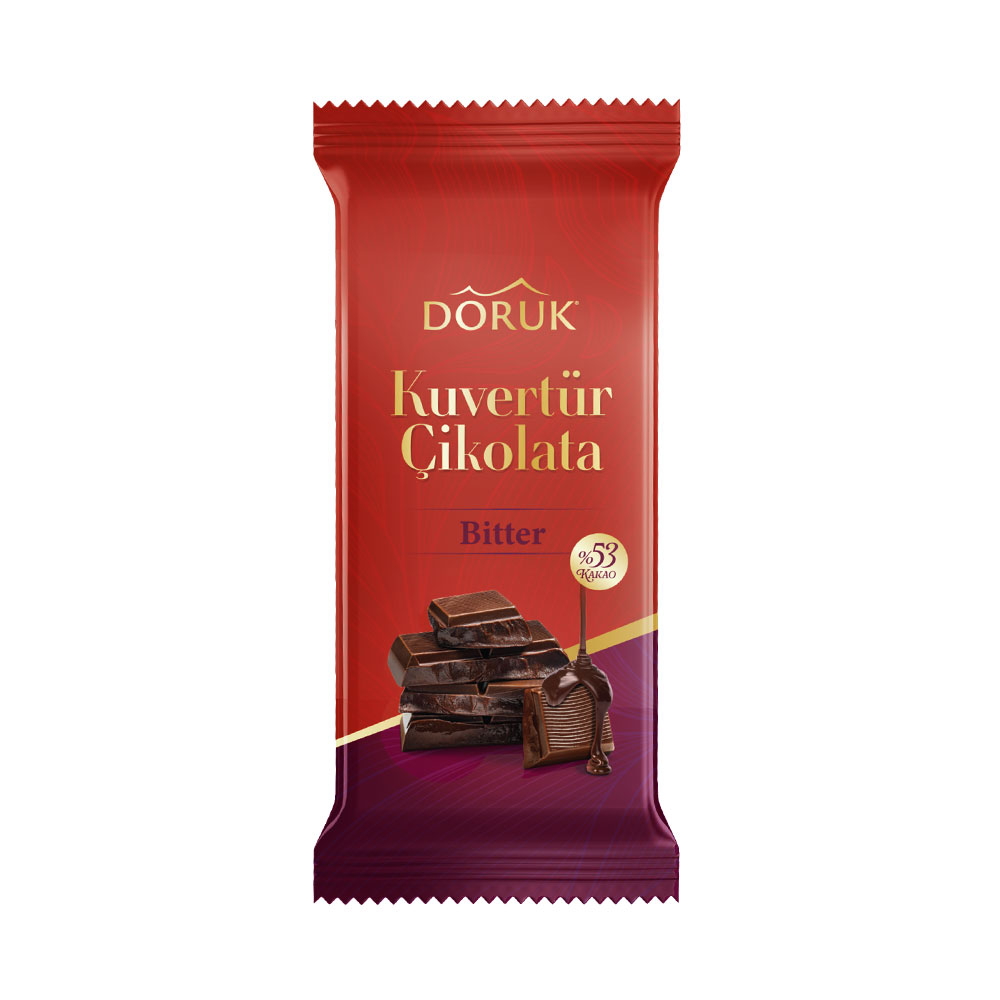 Doruk Bitter Kuvertür Çikolata 200 Gr