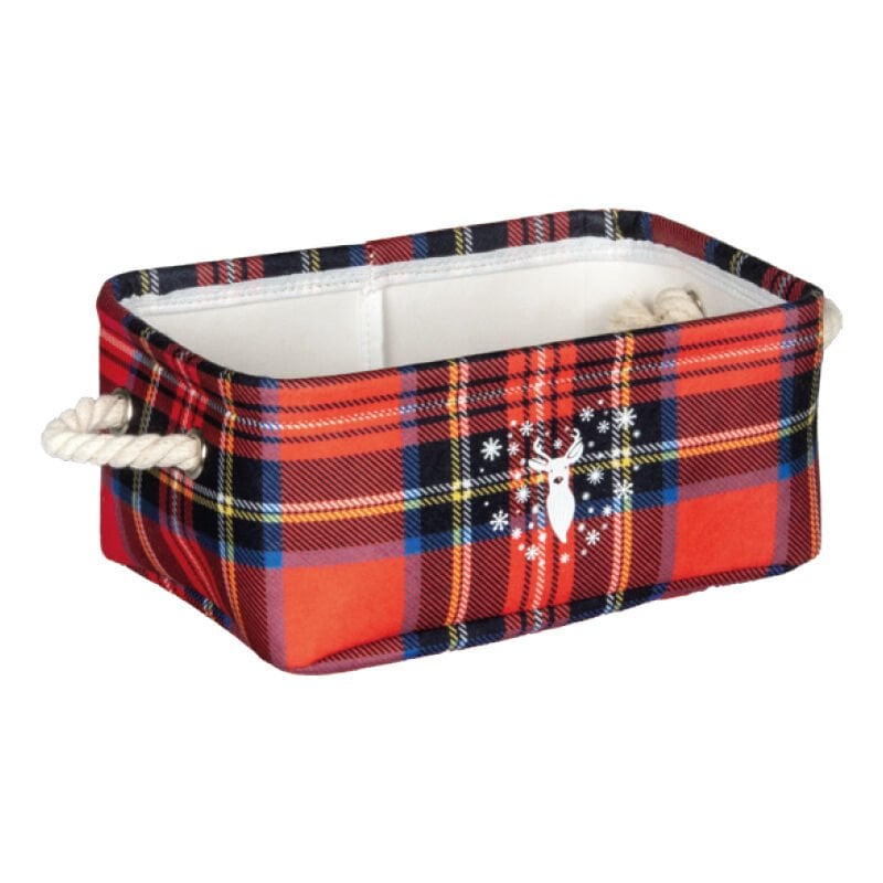 Geyik Temalı Ekose Organizer 31x22x14 Cm
