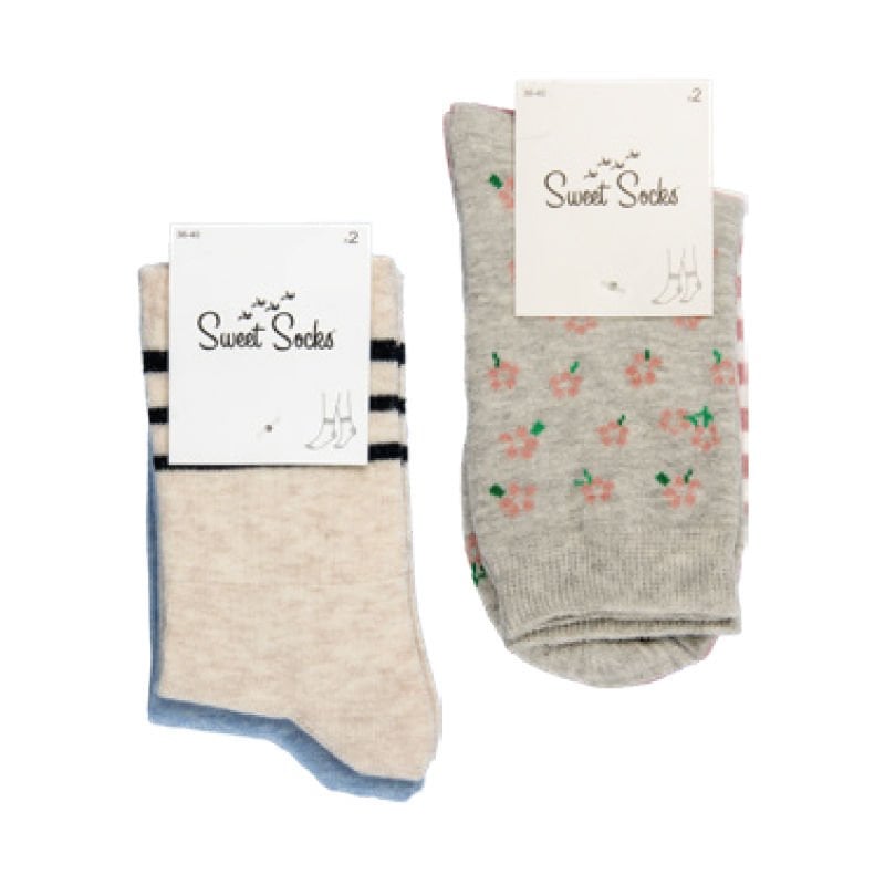 Sweet Socks Yetişkin Soket Çorap 2'li Kadın Asorti