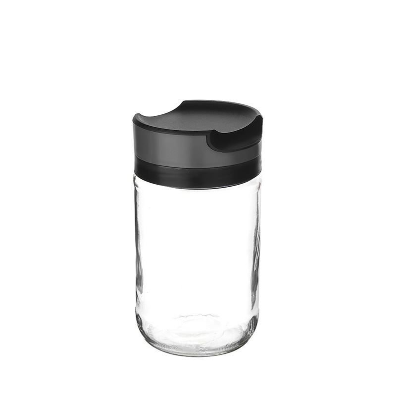 Titiz Glaser Cam Erzak Kabı 660 Ml Gri