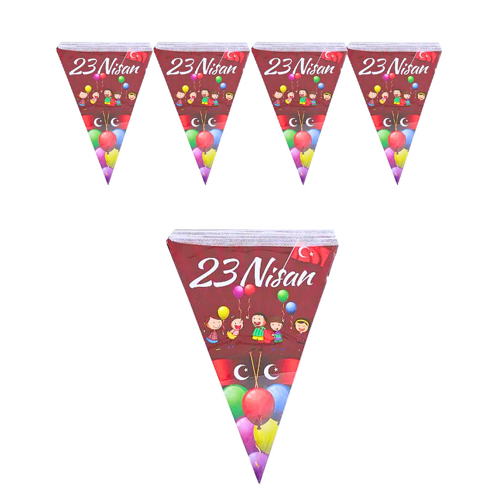 23 Nisan Üçgen Flama Süs