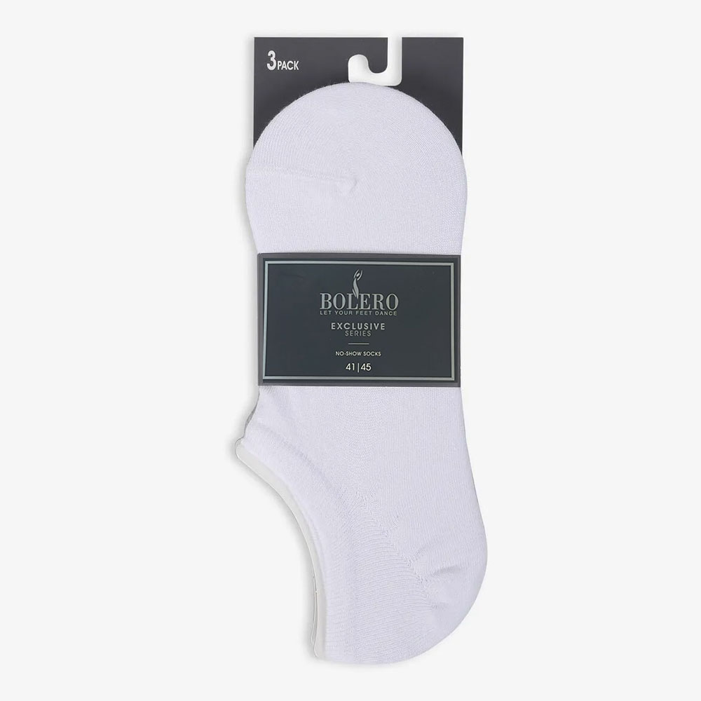 Bolero Yetişkin Sneaker Çorap 3'lü Beyaz
