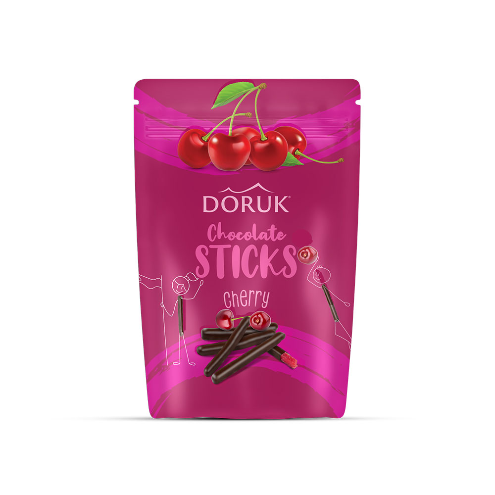 Doruk Bitter Çikolatalı Vişne Çubukları 100 Gr