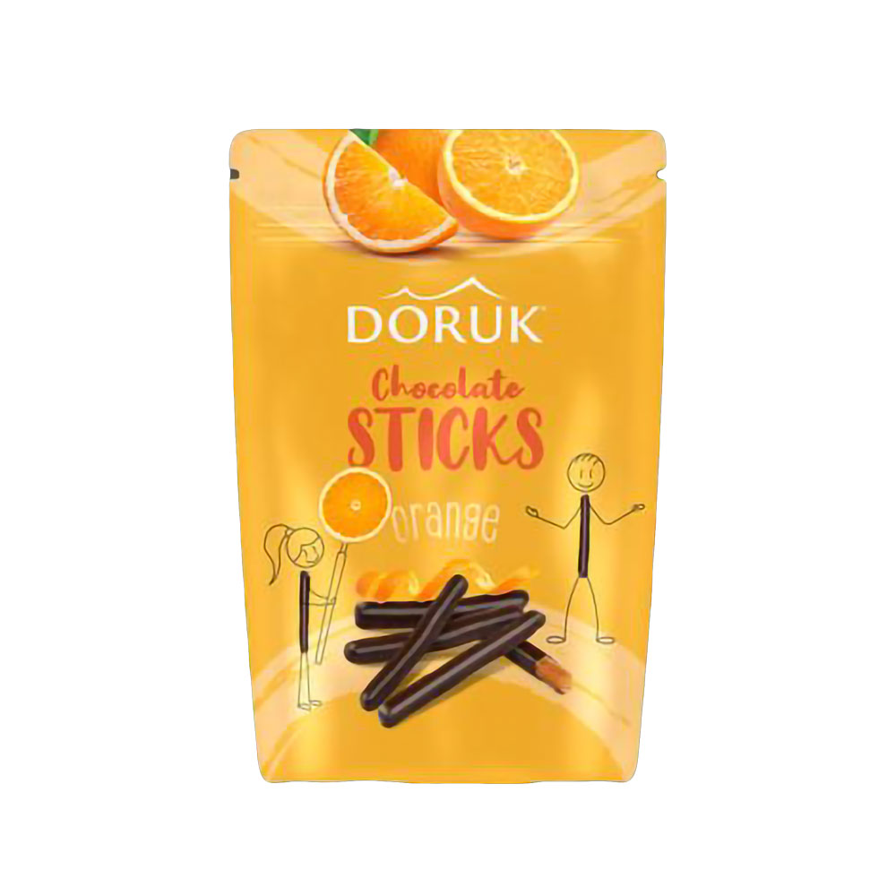 Doruk Bitter Çikolatalı Portakal Çubukları 80 Gr