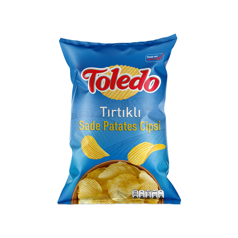 Toledo Tırtıklı Sade Patates Cipsi 150 Gr