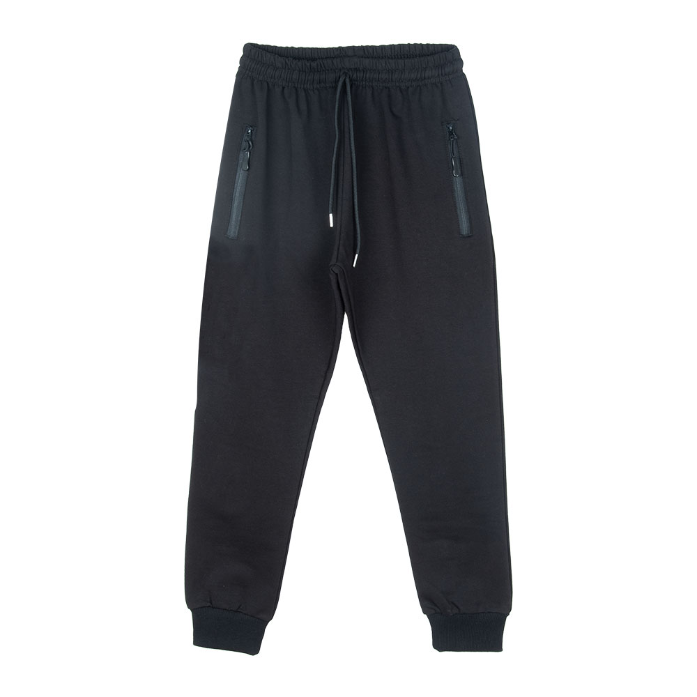 Bağcı Unisex Cepsiz Eşofman Altı Siyah