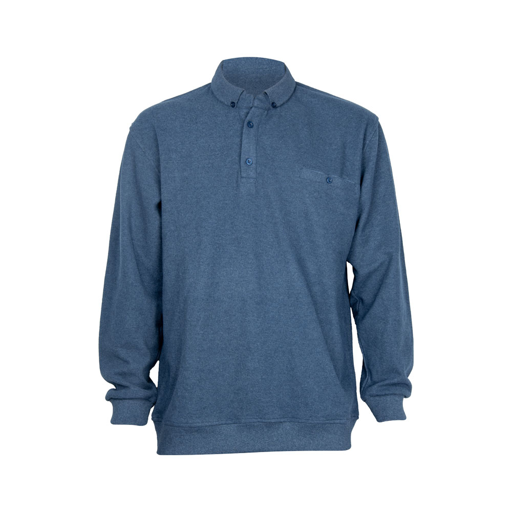 Pollbrand Erkek Yakalı Sweatshirt – Açık Gri