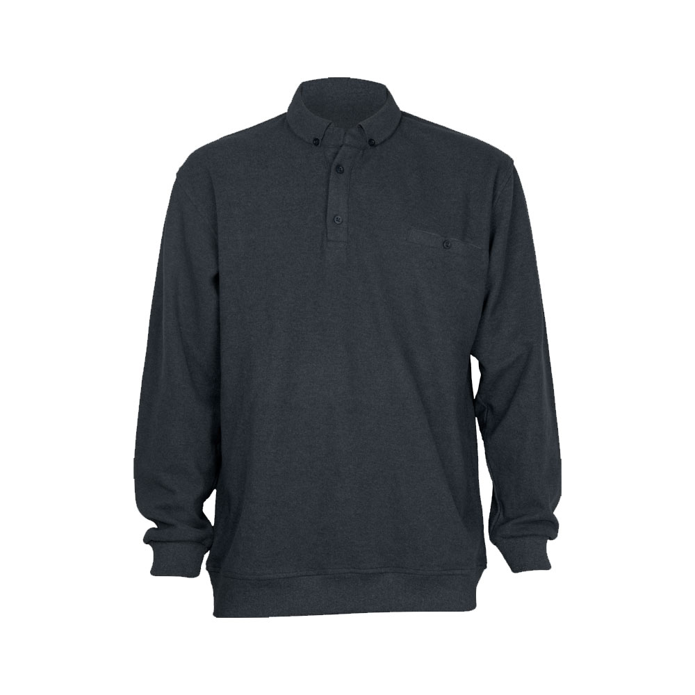 Pollbrand Erkek Yakalı Sweatshirt – Siyah