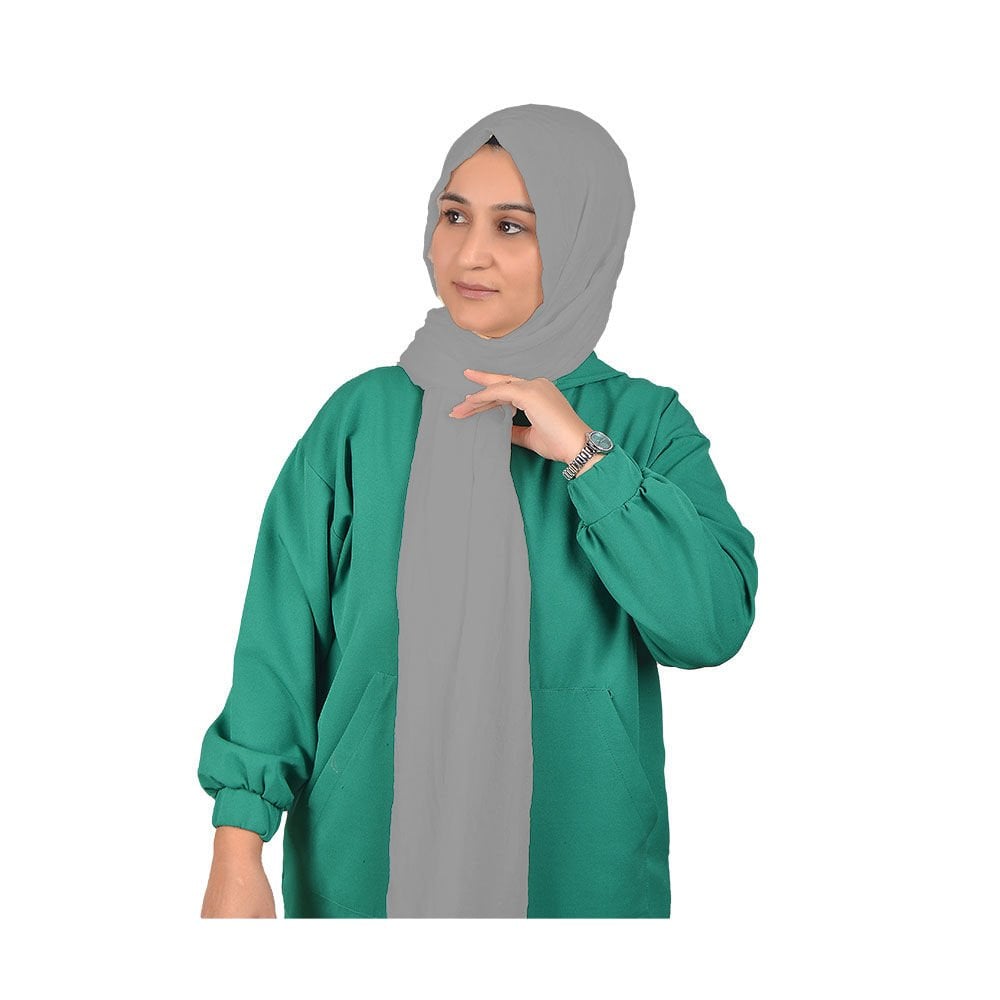 Sena Bone Bambu Kraş Şal Gri